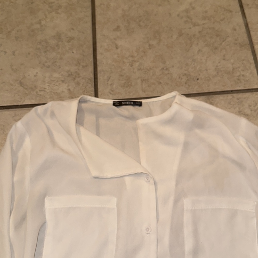 White Button Up - Picture 3 of 3